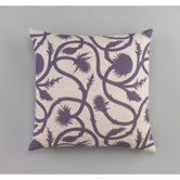 Thistle 20 x 20 Vine Amethyst Decorative Pillow