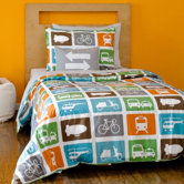 Transportation Duvet Set