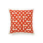 Labyrinth Persimmon Pillow