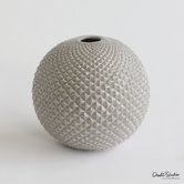 Diamond Cut Globe Vase