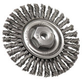 Twist Wire Single Bead Wheel Brushes - 4" stringer bead twist wire brush wheel