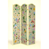 Vibrant Floral Pattern Room Divider