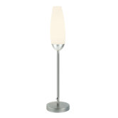 Flute One Light Table Lamp in Satin Nickel
