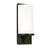 Ovulo One Light Wall Sconce in Black Bronze