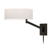 Perch Swing Arm One Light Wall Lamp
