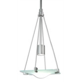 Handkerchief 1 Light Square Pendant