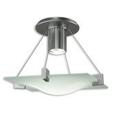 Handkerchief 1 Light Semi Flush Mount