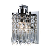 Optix One Light Bathroom Vanity in Polished Chrome