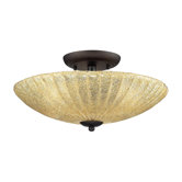 3 Light Semi Flush