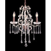 Opulence 3 Light Mini Candle Chandelier