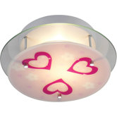 Novelty Heart Theme Semi Flush Mount