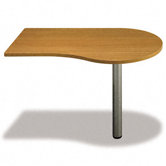 Quantum Series Peninsula, 47-5/8w x 29-1/4d, Melamine, Right, MC