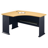 Series A: Left L-Bow Desk