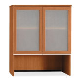 Milano 2 Bookcase Hutch with Glass Doors