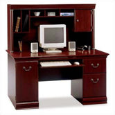 Birmingham  60" W Cherry Executive Desk with Hutch