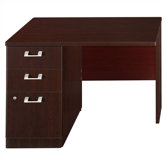 Quantum 30" H x 42.125" W Left Desk Return with Pedestal