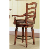 Waverly Place Ladderback Counter Stool in Cherry
