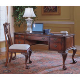 Bedford Row 60" W Ball / Claw Writing Desk