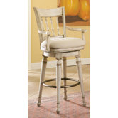 Summerglen Swivel Bar Stool in White