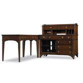 Abbott Place L-Shape Credenza Printer Desk Office Suite
