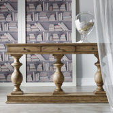 Melange 3 Pedestals Console Table