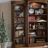 Brookhaven Left Hand Bookcase in Medium Clear Cherry