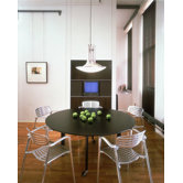Knoll &reg; 5 Piece D'Urso Round Dining Table with Toledo Stacking Chairs