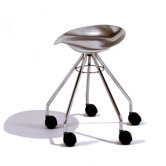 Low Jamaica Barstool on Casters