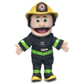 14" Caucasian Fireman Glove Puppet