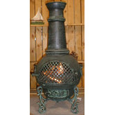Gatsby Style Chiminea with Gas Kit and Cover