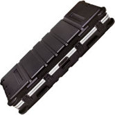Low Profile ATA Case in Black: 6" H x 60.25" W x 19.25" D (Interior)