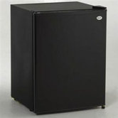 2.4 Cu. Ft. Refrigerator (Over boxed) with Recessed Door Handle in Black