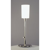 Nina  Torchiere Table Lamp in Polished Nickel