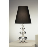 Claridge Legume Table Lamp with Black Shade