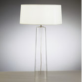 Rico Espinet  Olinda Table Lamp with White Organza Fabric Shade
