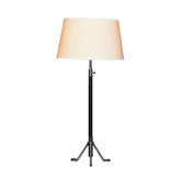 Todd Table Lamp in Chrome Pleated Brass/Steel