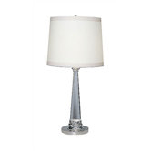 Lucidity Table Lamp in Acrylic with Silver Accents
