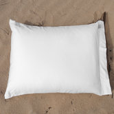 Cotton Jersey Plain Pillowcase in White (set of 2)