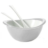 Trendy Bowl, Colander and Salad Servers Set