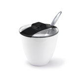 Square Coffee Sugar Bowl with Teaspoon