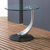Glass Top End Table