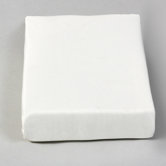 Poly Cotton Percale Fitted Sheet in Cream