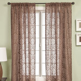 Badi Medallion Rod Pocket Panel in Chocolate