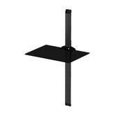 Audio-/ Video-Wandregal "PL 2610" in Schwarz mit Schwarzglas