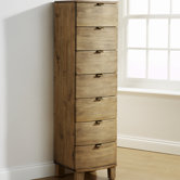 Olivia Bow Curved 7 Drawer Tallboy Chest