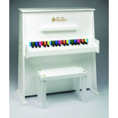 Day Care Durable Upright Piano in White