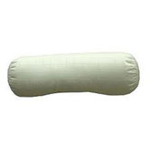 Alpine Luxurious Goose Down Alternative Neck Roll Pillow in White