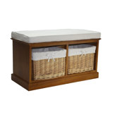 2 Willow Baskets Bench