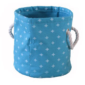 Small Round Soft Storage in Blue Star