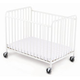 Stowaway Folding Compact Crib and Mattress Set